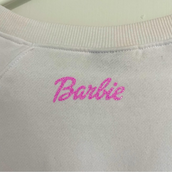 Barbie White/Pink Sweatshirt Medium - Picture 5 of 5